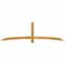 Ekena Millwork Bellingham Rough Sawn Timber Gable Bracket, Western Red Cedar, 96"W x 28"H x 2"D x 4"F, 7/12 Pitch GBW096X28X0204BEL00RWR - alternate 1